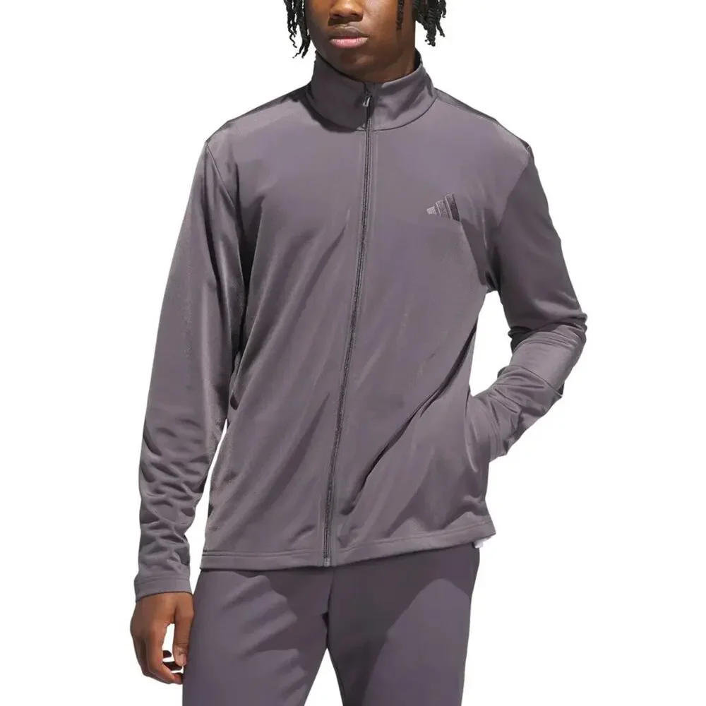 adidas Men’s Grey Tricot Track Jacket - Size L - NWT